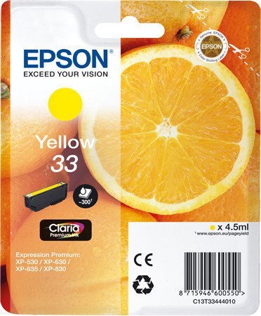 Epson Oranges 33 Y single pack / geel
