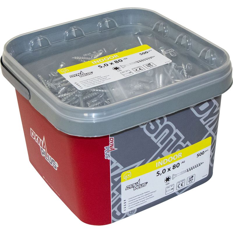 Dynaplus universeelschroeven 5x80/42mm TX-25 (500 Stuks)