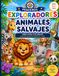 Pequeños Exploradores: Animales Salvajes: Libro para colorear con 50 dibujos grandes para niños de 6 a 7 años