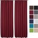 Beautissu Amelie TK - Set van 2 Isolerende Gordijnen met Plooiband - Thermische Gordijnen Kant en Klaar Verduisterend 140x245cm Rood