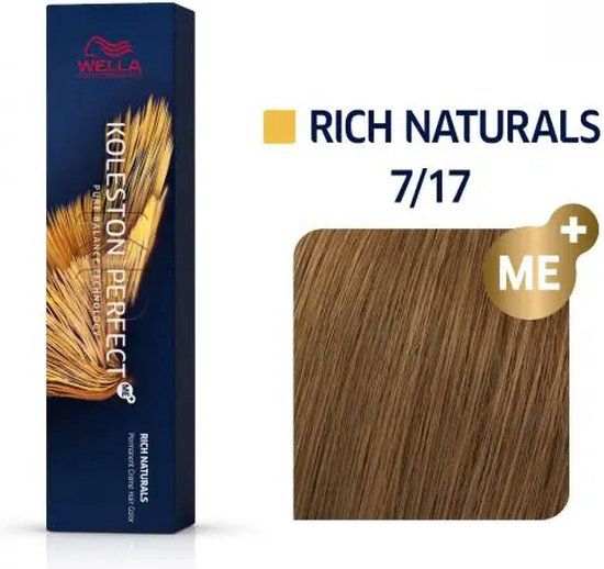 Wella Professionals Koleston Perfect Me+ Haarverf 7/17 Rich Naturals - 60ml