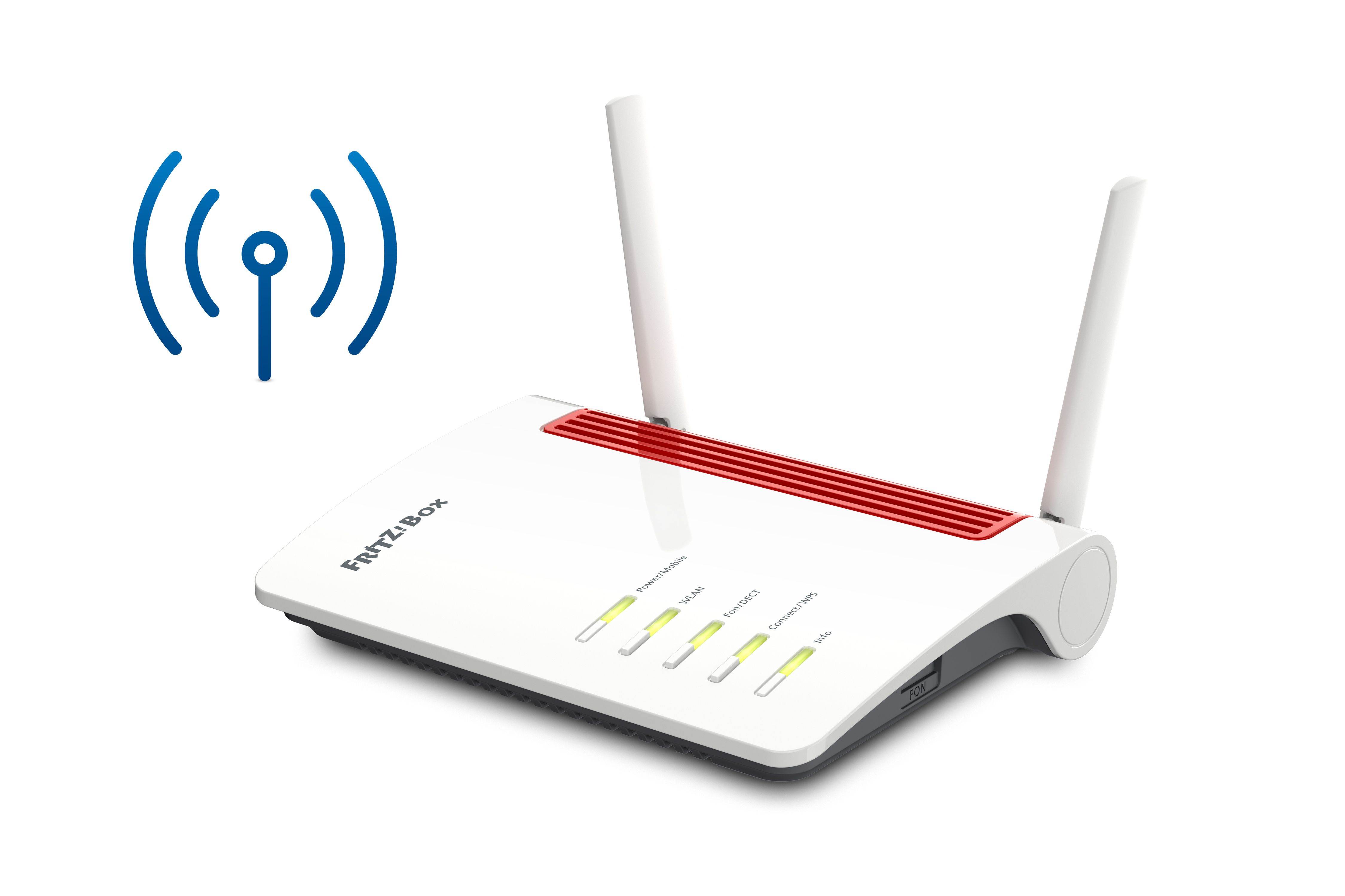 FRITZ!Box 6850 LTE - Wi-Fi 5 Router - Dual-Band - 4G - Gigabit Ethernet - White