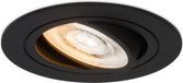 HOFTRONIC Miro LED inbouwspot - Zwart - Rond - 3.8W - 220lm - GU10 - Dim to Warm - Kantelbaar