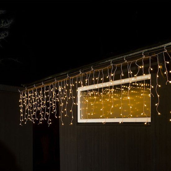Konstsmide LED Lichtsnoer - 400 LED - Ijspegel - Warm Wit Licht - Buiten