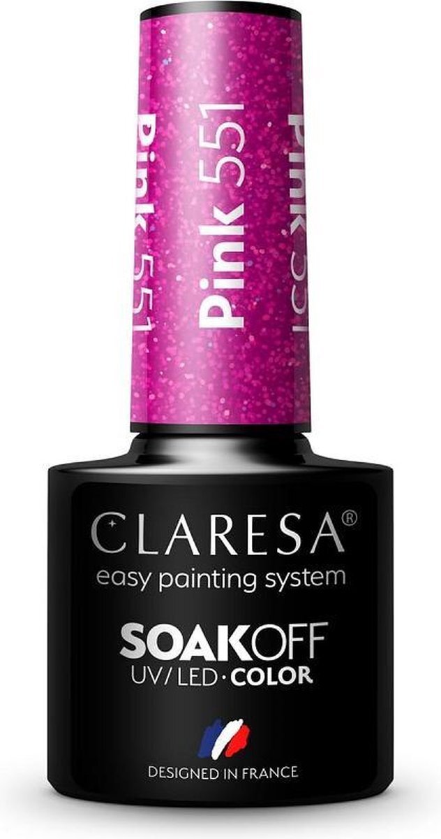 Claresa Soak Off UV/LED Roze Hybride Vernis 551 5g