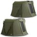 Lucx Caracal Bivvy Tente de pêche pour 1–2 personnes – Tente de carpe imperméable avec surtoile (enveloppe d'hiver), tapis de sol amovible et colonne d'eau de 10 000 mm