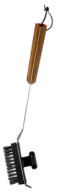 Traeger BAC537 Grill Reinigingsborstel - Zwart/Hout/RVS