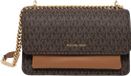 Michael Kors Claire Dames Schoudertas Bruin
