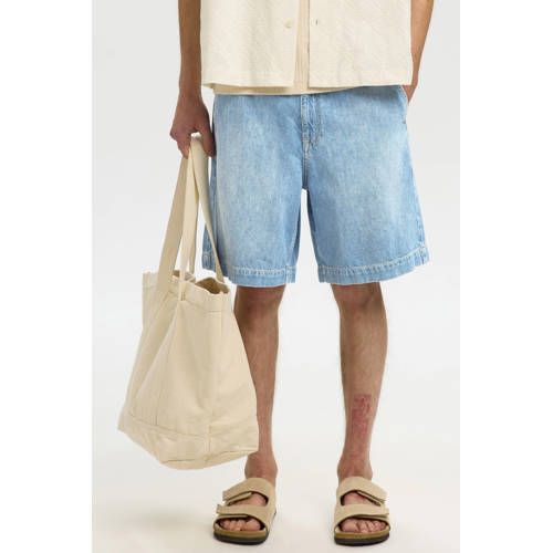 Selected SLHLOOSE MASON short light blue denim