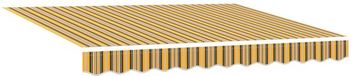 vidaXL Luifel met LED's Oranje Polyester 250 cm