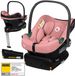 Lionelo Astrid i-Size SET – Autostoeltje 40–87 cm + ISOFIX-Basis – ADAC Getest – R129 i-Size – Memory Foam – Verstelbare Hoofdsteun – Zijdelingse Bescherming – Dri-Seat – Lichtgewicht – Universeel Compatibel