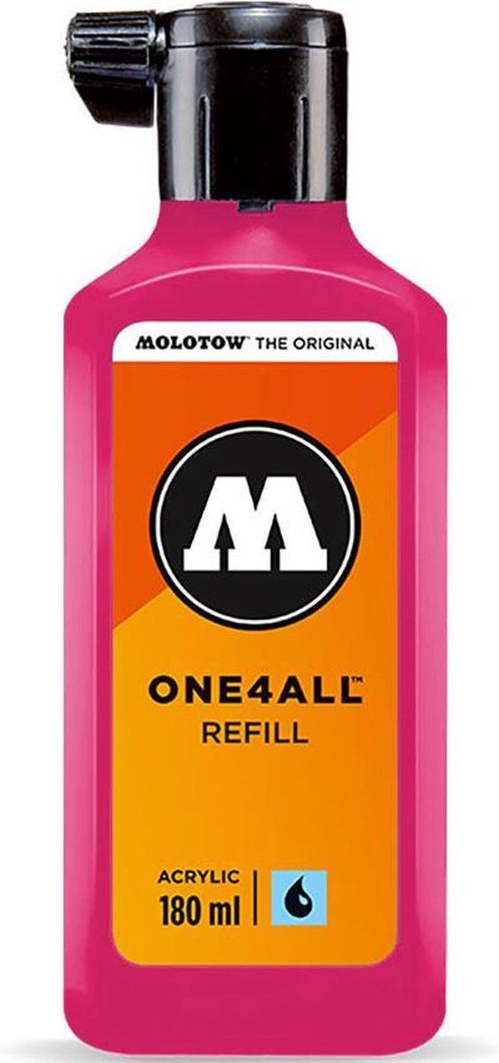 Molotow ONE4ALL™ - 180ml Magenta navul Inkt op acrylbasis
