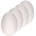 Rayher hobby materialen Piepschuim hobby vorm - Set van 4x stuks - ei - 12 cm - DIY knutsel figuren om te versieren - paasei