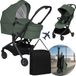 Lionelo Sia Flex Kinderwagen & Buggy – Cabinewagen – Reiswieg & Wandelwagen – Ultralicht 6,1 kg – Compact Inklapbaar – 3D Ventilatie – AiryDots Matras – Eénhandsbediening – Incl. Accessoires