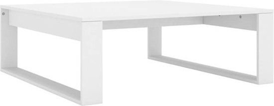 vidaXL Salontafel 100x100x35 cm bewerkt hout wit