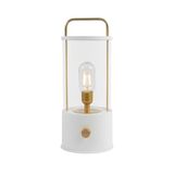 Idena 50126 - LED camping lantaarn in wit, lamp voor binnen en buiten, oplaadbaar en dimbaar, ca. 35 cm, draagbaar licht
