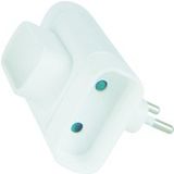 Tec Hit 250101 Triplite 3 prises de terre, 6 A, blanc