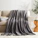 KMUSET Fleece deken Twin Size Donkergrijs