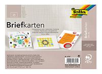 Briefkaarten wit, DIN A5 eenvoudig, 25 stuks - dubbele kaarten voor het creatief vormgeven van uitnodigingen, wenskaarten