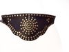 Elvy Fashion - Ceinture 40020 Clous - Cuir - Femmes - Noir/Or - 75 cm