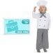 PRETEND TO BEE Chef/Baker verkleedkostuum voor kinderen/peuters, 2-3 jaar