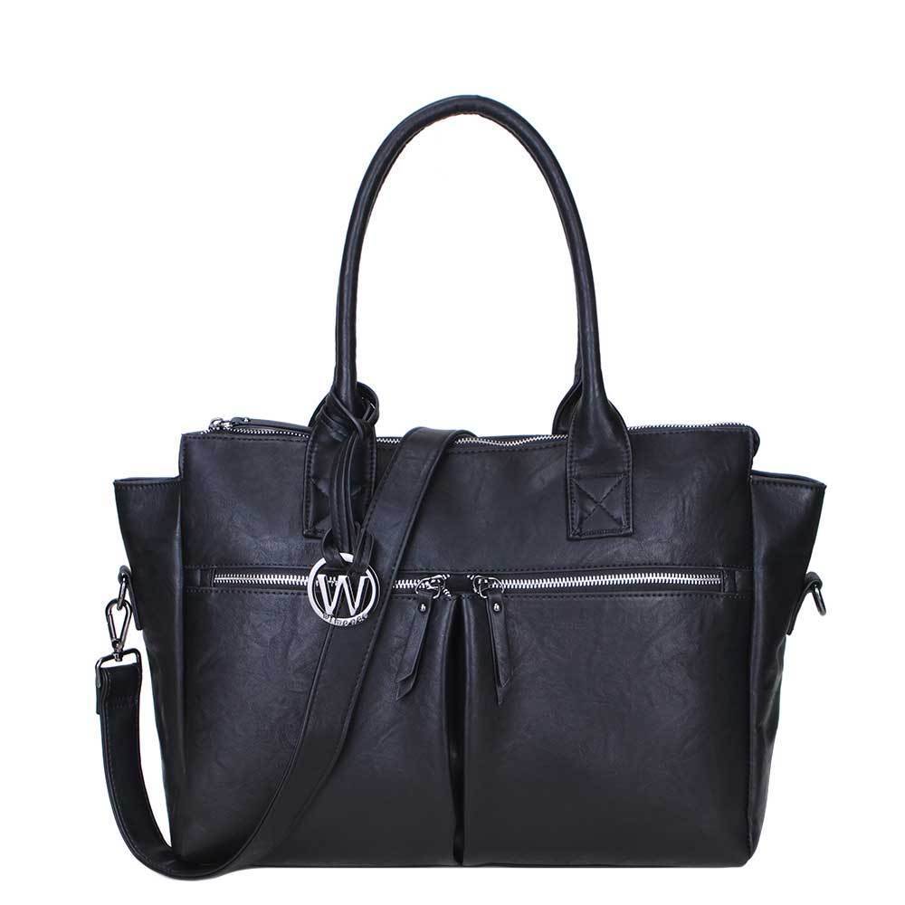 Wimona Catarina-One Dames Laptoptas black Zwart