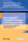 Higher Springer Nature Communications in Computer and Information Science 2959: Higher Education Learning Methodologies and Technologies Online