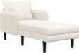 vidaXL Oversized chaise longue Crème Bouclé