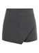 ONLY Onlmist-Yasmine Mw Wrap Skorts TLR Noos minirok voor dames, dark grey melange, 36