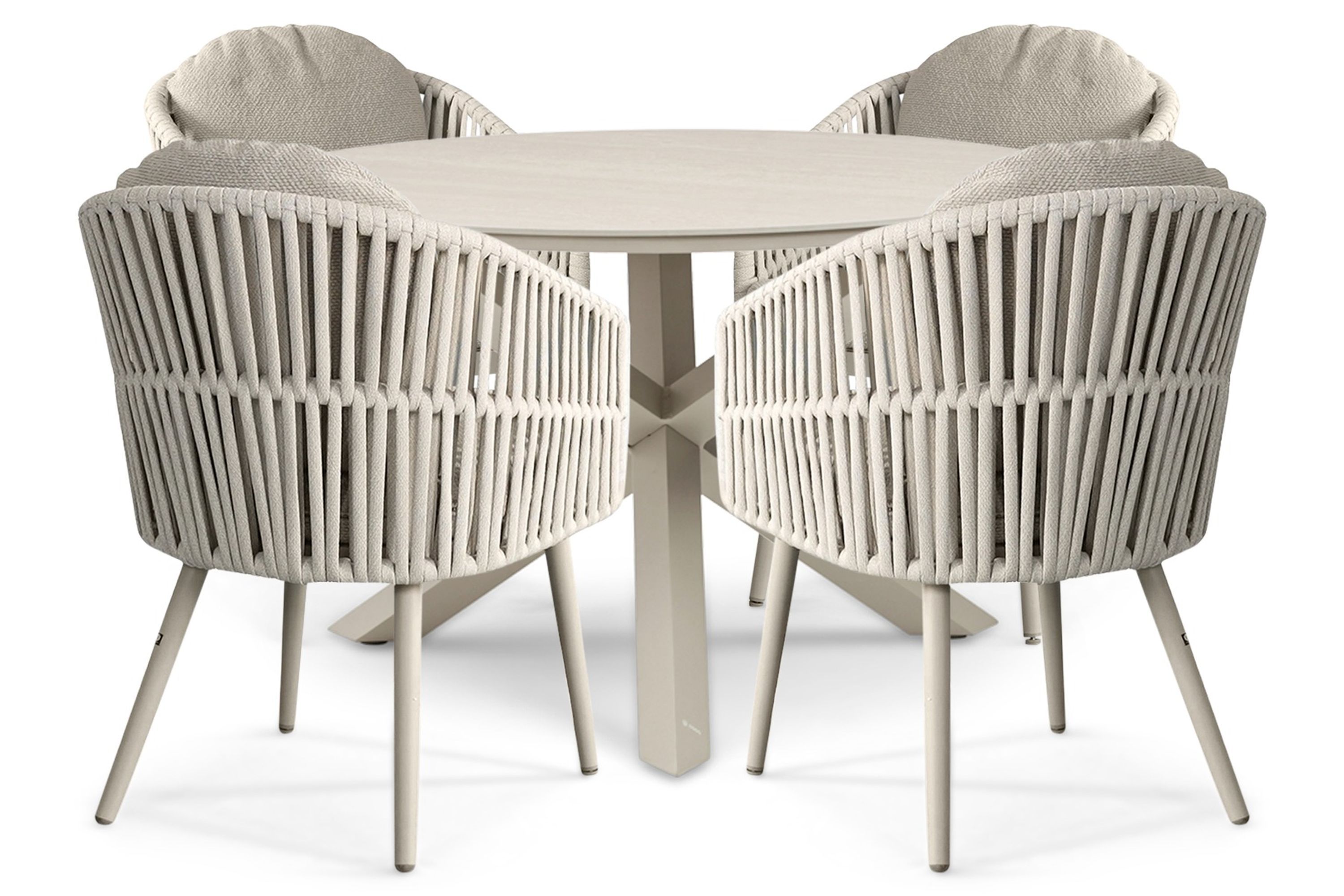 Santika Furniture Santika Marani/Xento 120 cm dining tuinset 5-delig