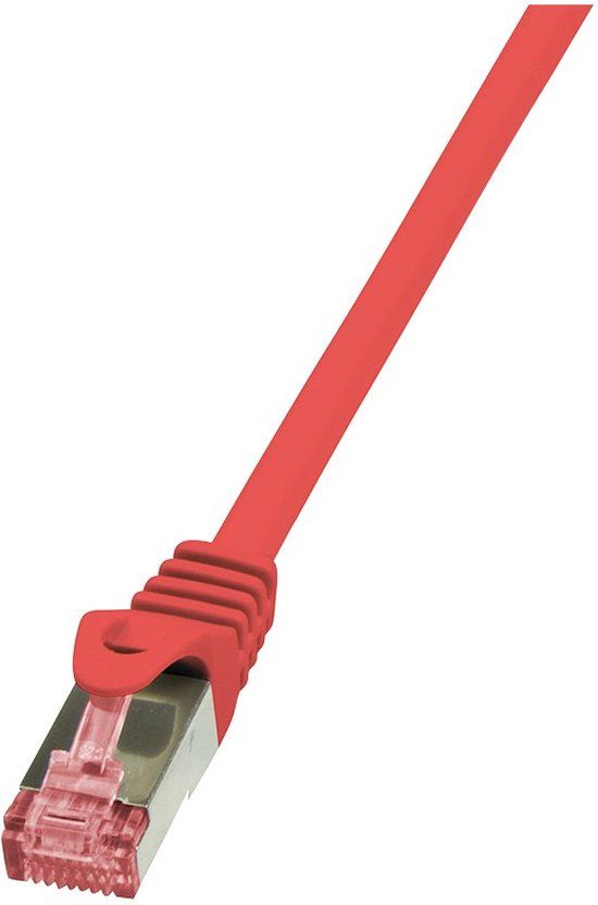 Logilink CQ2044S RJ45 Netwerkkabel, patchkabel CAT 6 S/FTP 1.50 m Rood