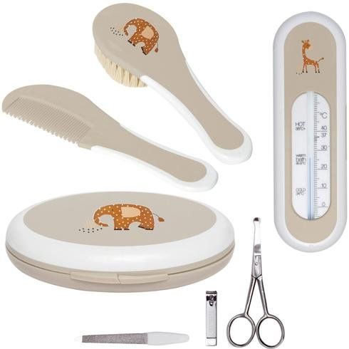 ZEWI bébé-jou 6245 baby cadeau set Jongen/meisje Beige, Wit