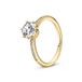 Pandora Dames Ring Zilver - Goudkleurig - 17.25 mm / maat 54