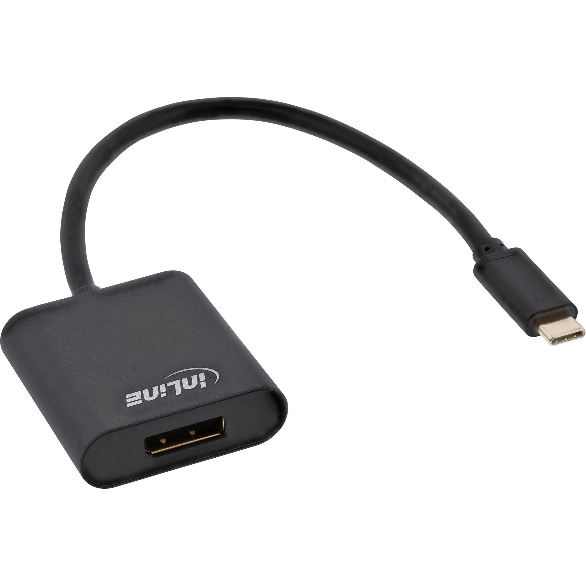 InLine USB-C naar DisplayPort Adapter - 0.2m - Zwart