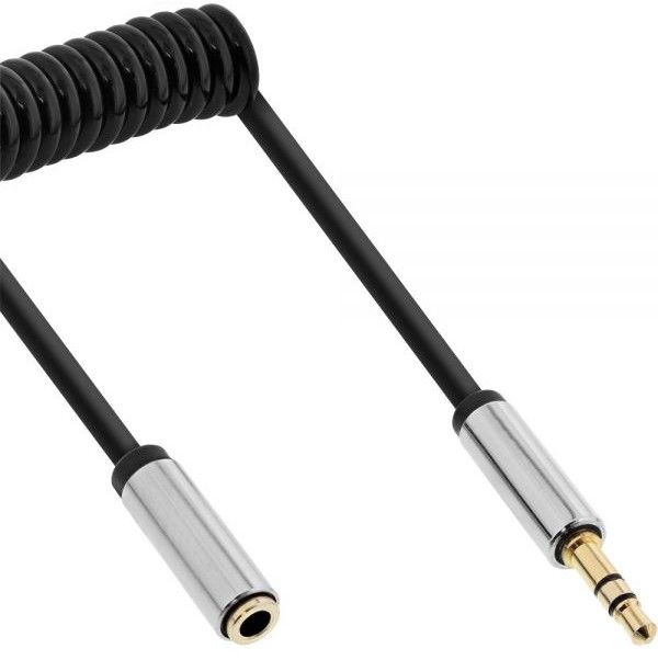 Inline 99284 Audio Kabel - 0,5 m - Zwart, Aluminium