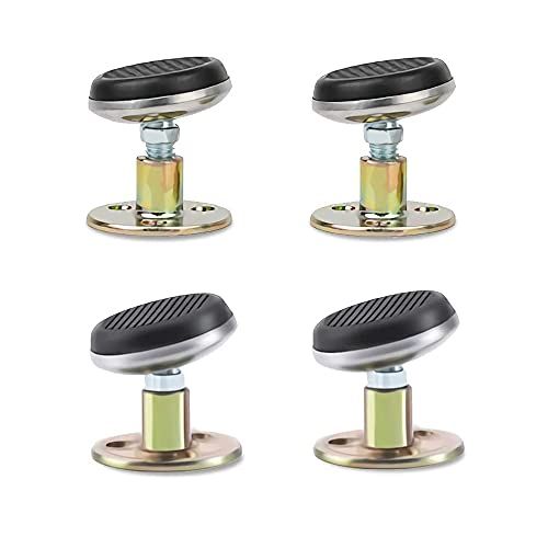 Tiardey 4 stuks bedframe anti-shake-gereedschap nachtkastje stopper verstelbare schroefdraad fixator draaibare draaibare kop voor bed bed bed Bel? nke wandhouder (37-45mm)