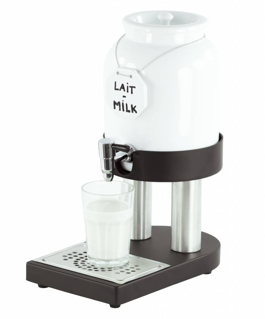 Casselin Porselein koude melk dispenser 4 Liter