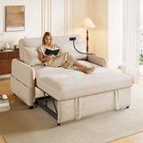 Gutent-Bank Moderne tweepersoons slaapbank, Beige