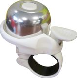On Bike Mini Universele Fietsbel In Wit/Zilver Staal