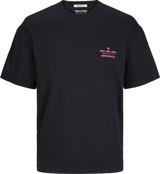 JACK & JONES JORMYKONOS Back Print T-Shirt - Black - Men's S