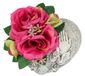 Bloemstuk Bol Arrangement van kunstrozen op hart graftopper roos grafdecoratie begraafplaats decoratie Allerheiligen bloemen rouwdecoratie rouwsieraden decoratie kunstbloemen bloemendecoratie grafarrangementen kunstmatige kunstplant grafdecoratie