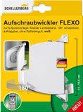 Schellenberg 50153 Opbouwoproller Flexo, opvouwbaar en in hoogte verstelbaar, 180° draaibaar, MINI-bandsysteem, gatenafstand 14-15,5 cm (verstelbaar), wit