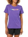 HEAD Rainbow T-shirt voor dames, paars