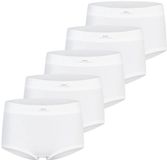 Speidel Dames slip / onderbroek 5 pack Cotton Sport Wit Effen Katoen/Elastaan Maat XL (42)
