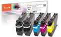 Peach PI500-267 Cartouche d'encre 5 pièces Compatible Noir, Cyan, Magenta, Jaune