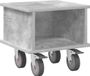 Support TV 37 x 35 x 35 cm Béton Gris Bois traité