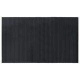 VidaXL Tapis rectangulaire 60x100 cm bambou noir