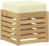vidaXL - Tuinbank - Massief Acacia Hout - Wit
