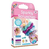 Galt Speelgoed, sprankelende scrunchies, knutselsets voor kinderen, leeftijd 5 jaar, zilver, wit