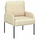 vidaXL Bank met kussen 55cm Crème Multiplex